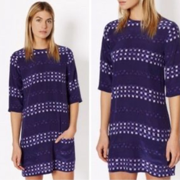Equipment Purple "Aubrey" shift dress. 100% Size S - Picture 9 of 9